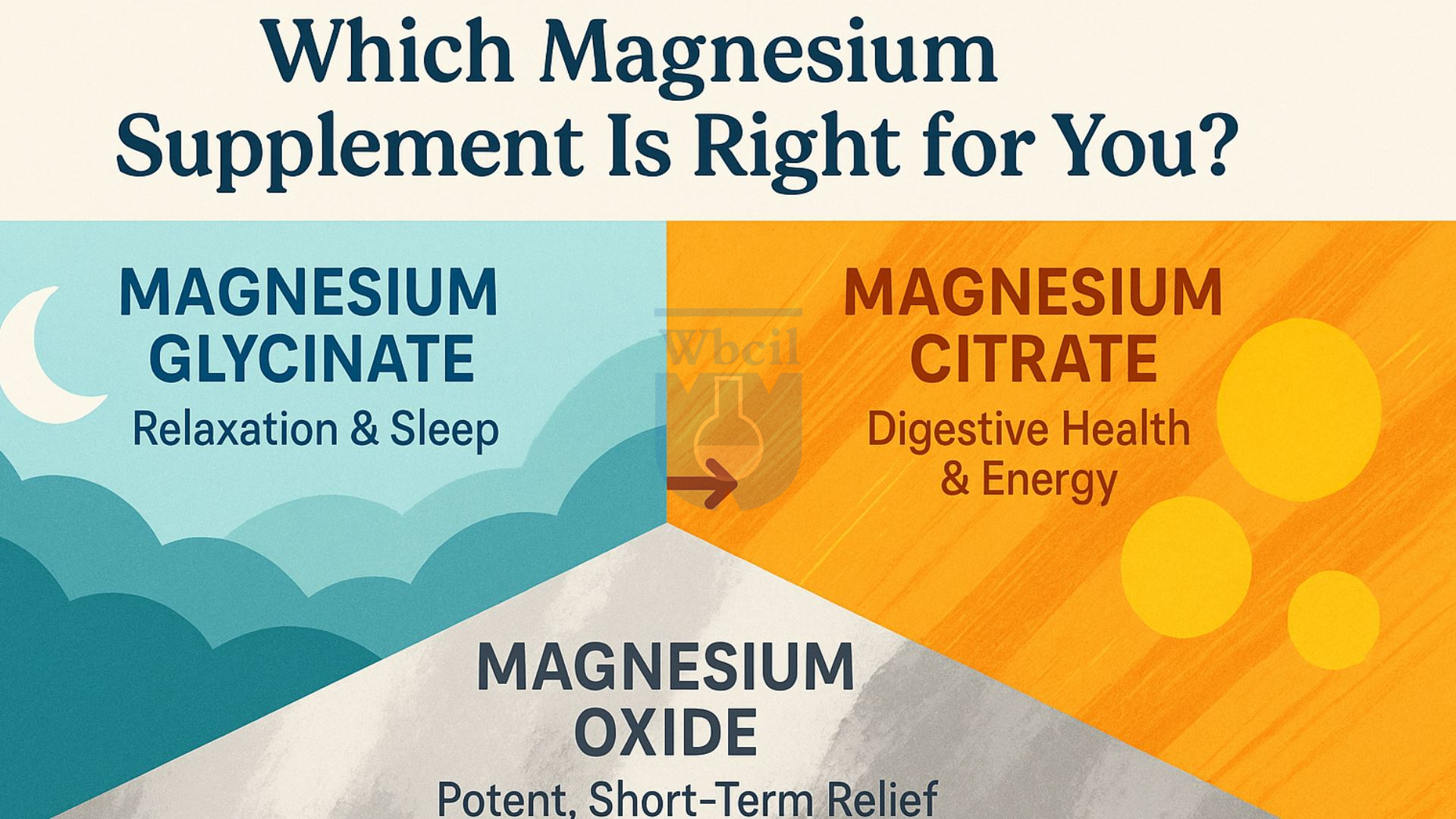 جليسينات المغنيسيوم مقابل السترات مقابل الأكسيد