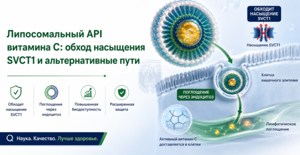 Липосомальный активный фармацевтический ингредиент витамина С: обход насыщаемых путей SVCT1